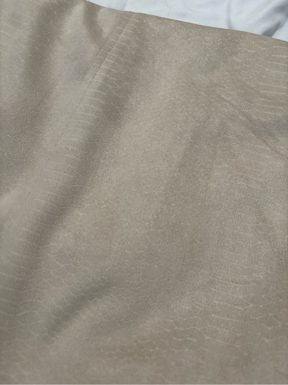 Beige A-Line Women's Skirt - Picture 5 of 6
